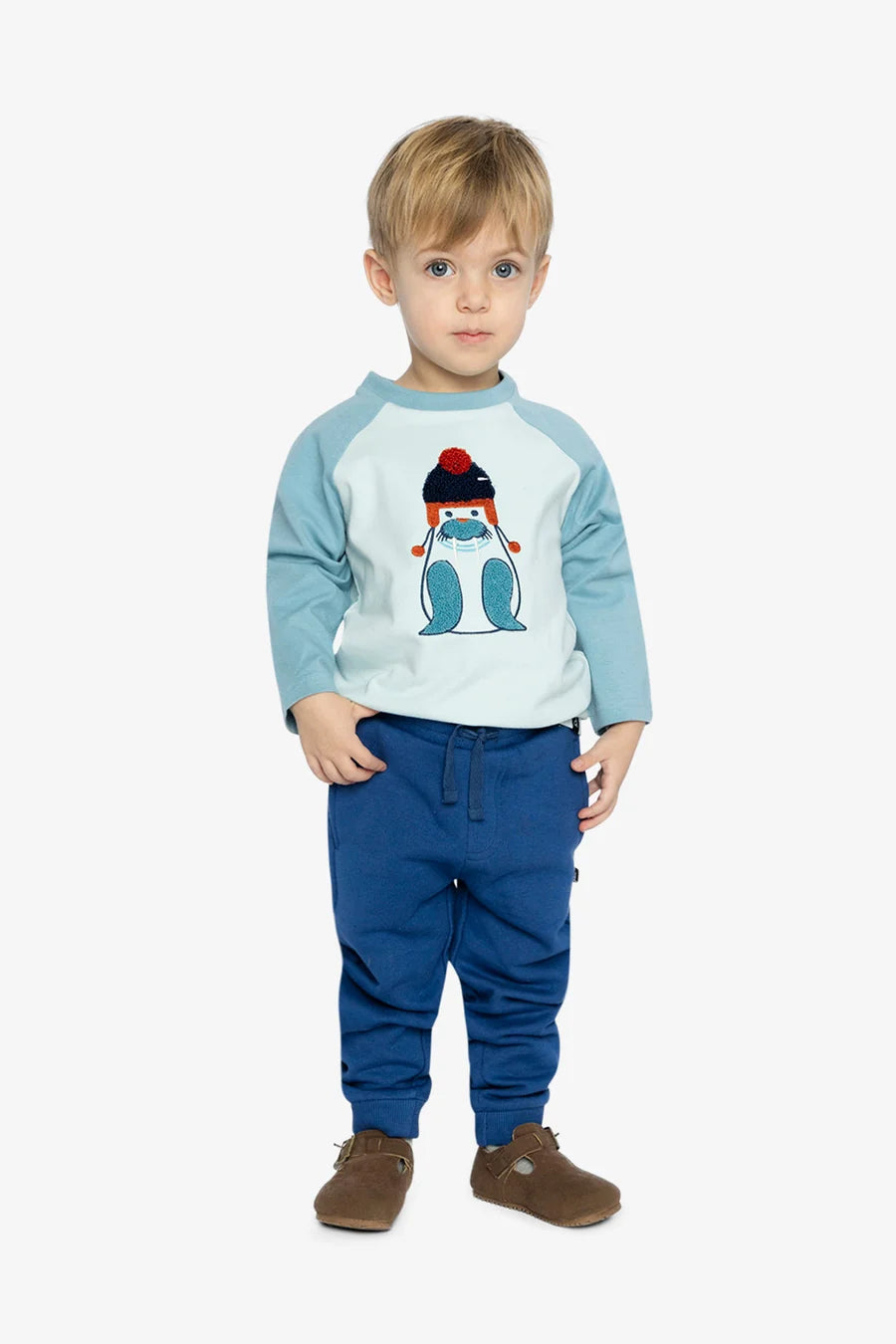 Deux Par Deux Fleece Sweatpants - True Navy
