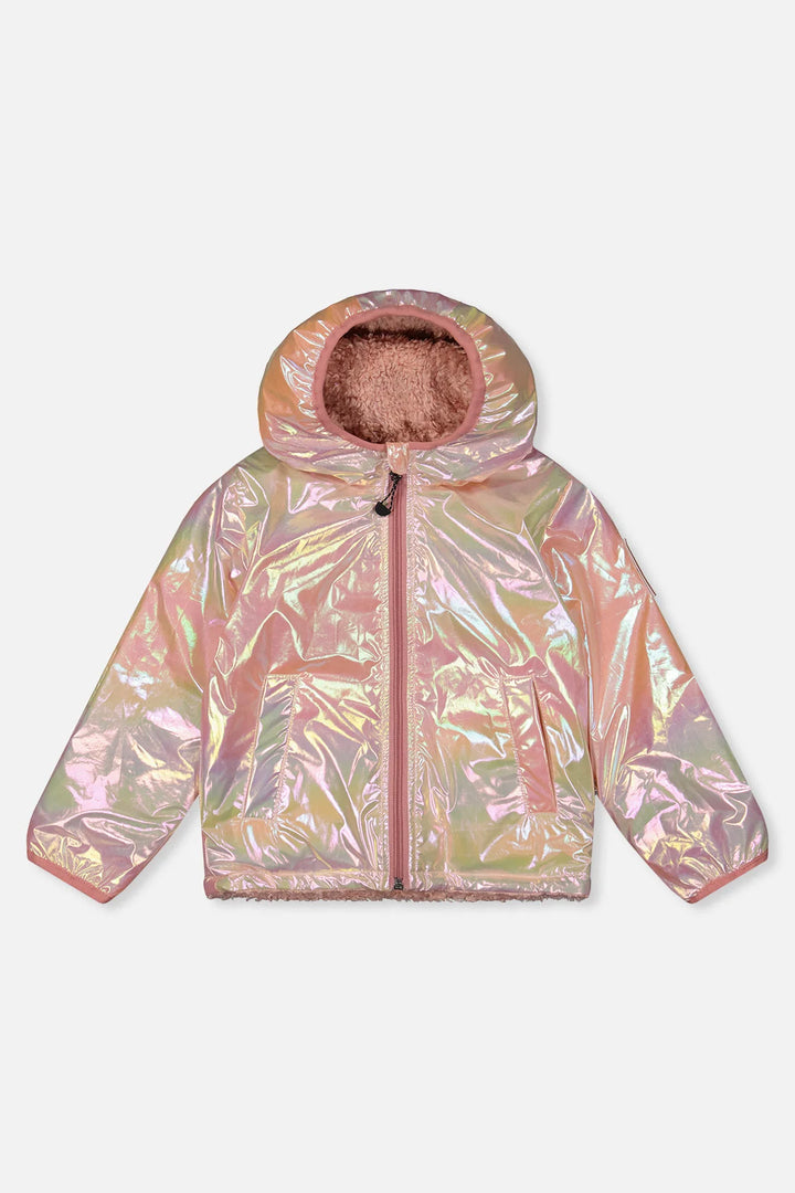 Deux Par Deux Reversible Mid-Season Jacket  Pink