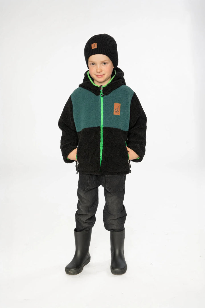 Deux Par Deux Reversible Mid-Season Jacket Black