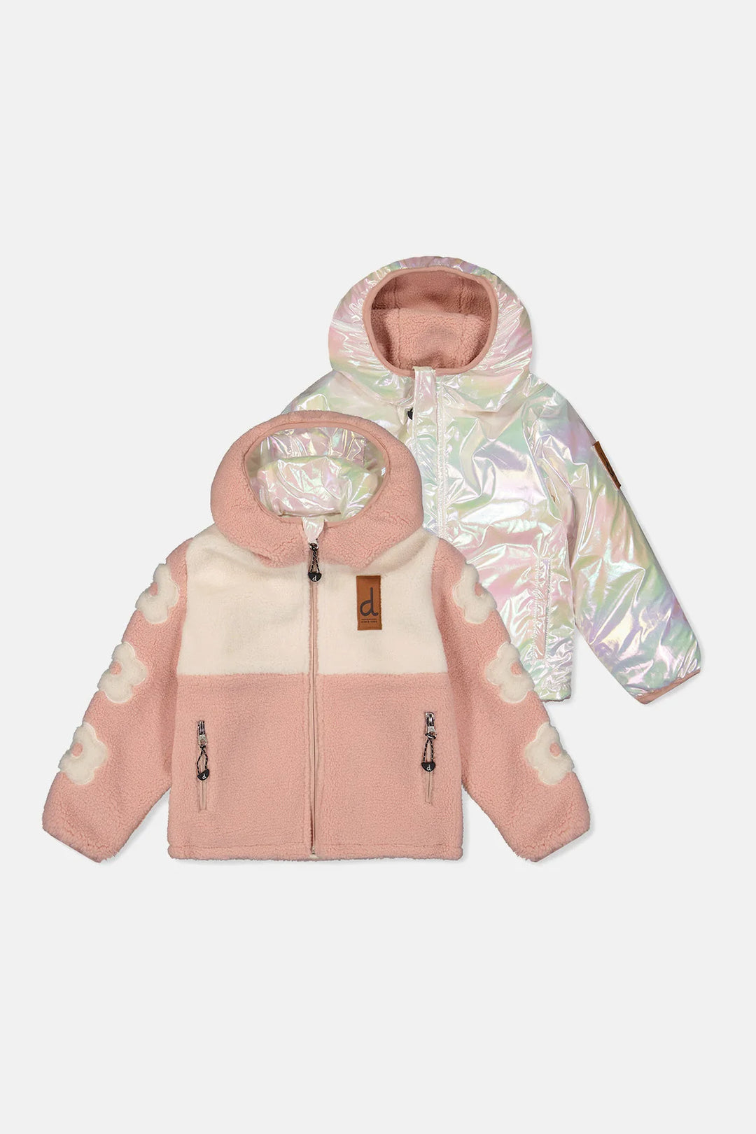 Deux Par Deux Reversible Mid-Season Jacket  Pale Pink
