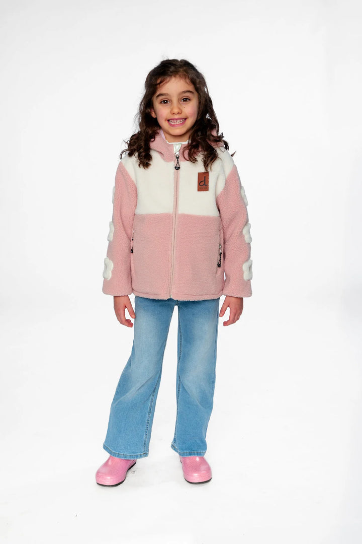 Deux Par Deux Reversible Mid-Season Jacket  Pale Pink
