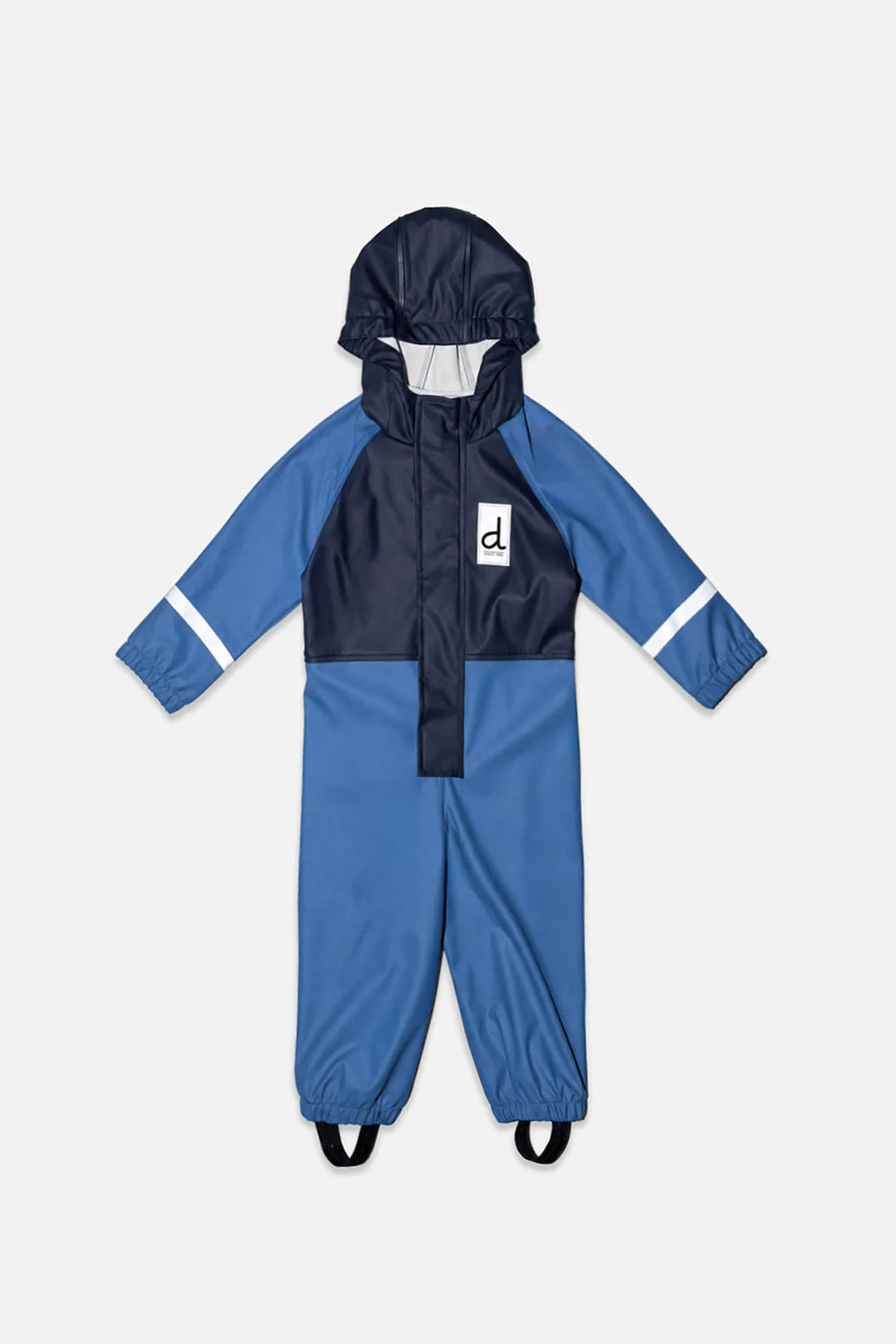 Deux Par Deux Toddler Rain Suit - Blue