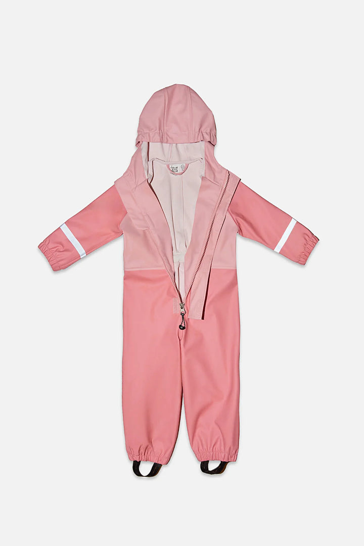 Deux Par Deux Baby Rain Suit - Pink