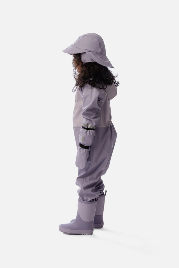 Deux Par Deux Toddler Rain Suit - Mauve