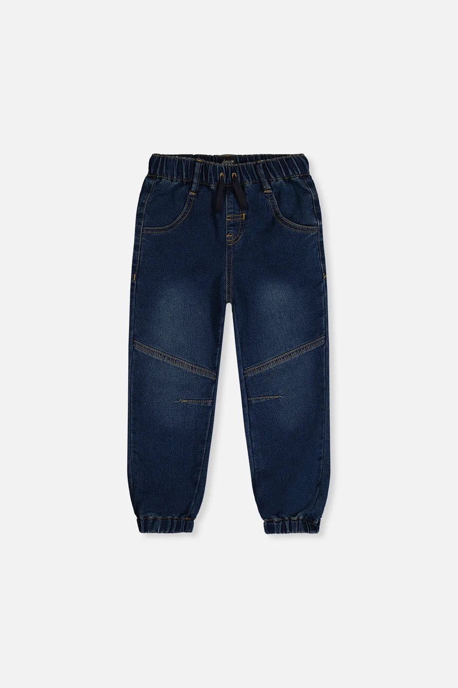 Deux Par Deux French Terry Denim Jogger Pants - Navy Denim