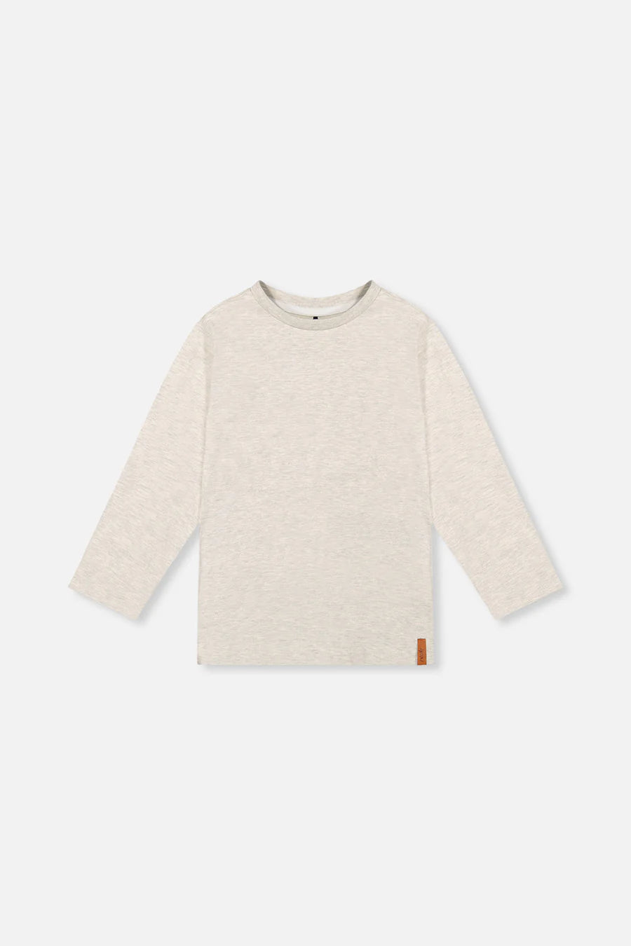 Deux Par Deux Organic Cotton Long Sleeve T-Shirt Heather Grey