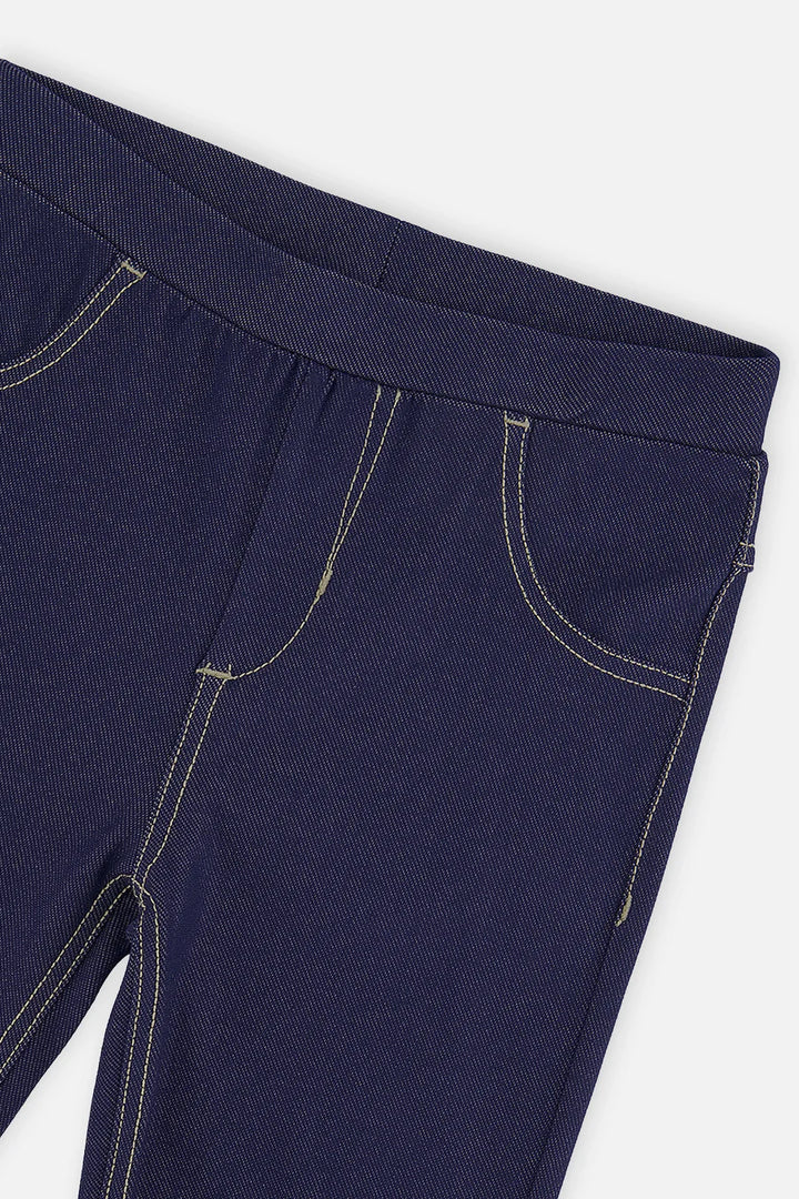 Deux Par Deux Jeggngs - Navy Denim