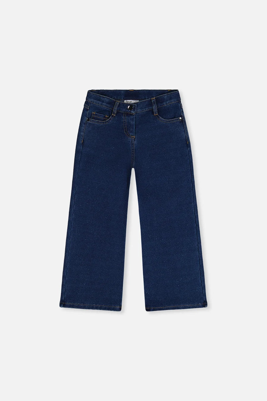 Deux Par Deux Wide Leg Jeggings - Navy Denim