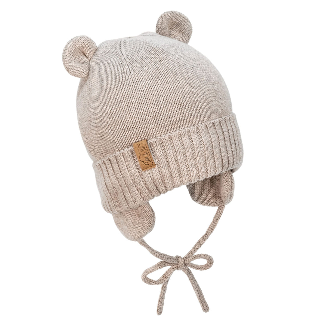 Jan &amp; Jul Bear Knit Winter Hat - Wheat Field
