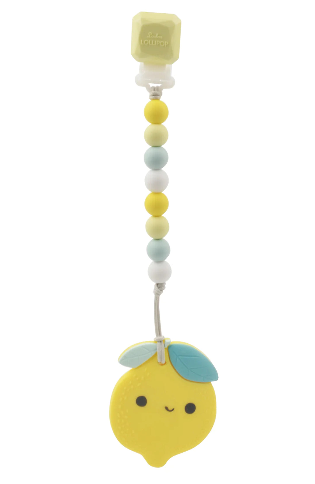 LouLou Lollipop Silicone Teether Gem Set - Lemon