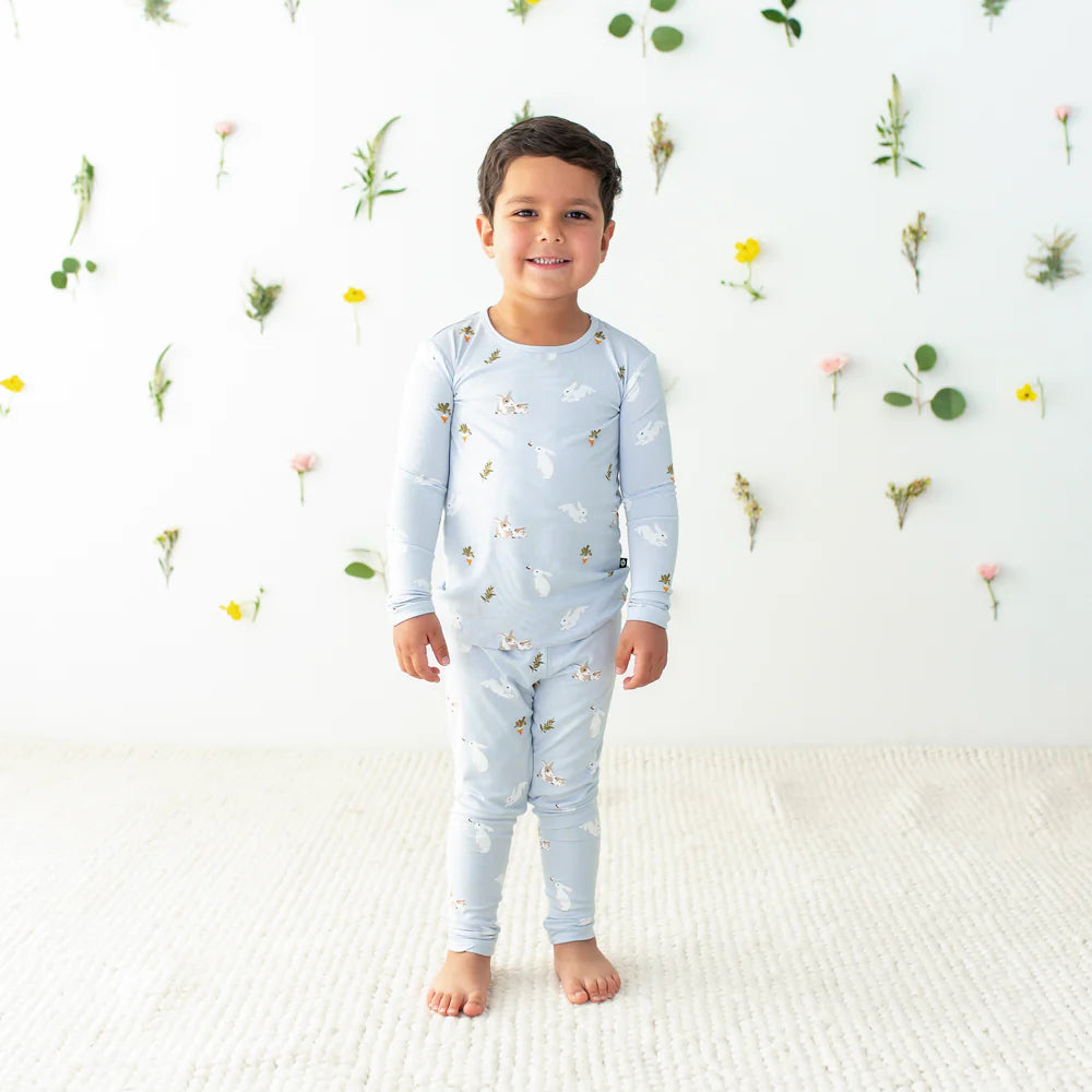Kyte Baby Long Sleeve Toddler Pajama Set - Ice Rabbit Kyte Baby Long Sleeve Toddler Pajama Set - Ice Rabbit