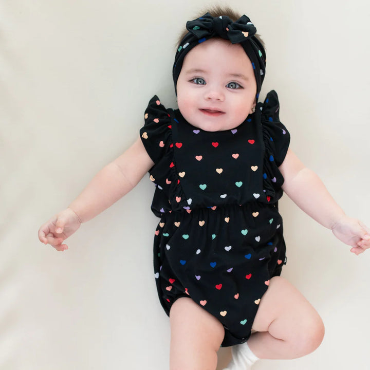 Kyte Baby Bow - Midnight Rainbow Heart