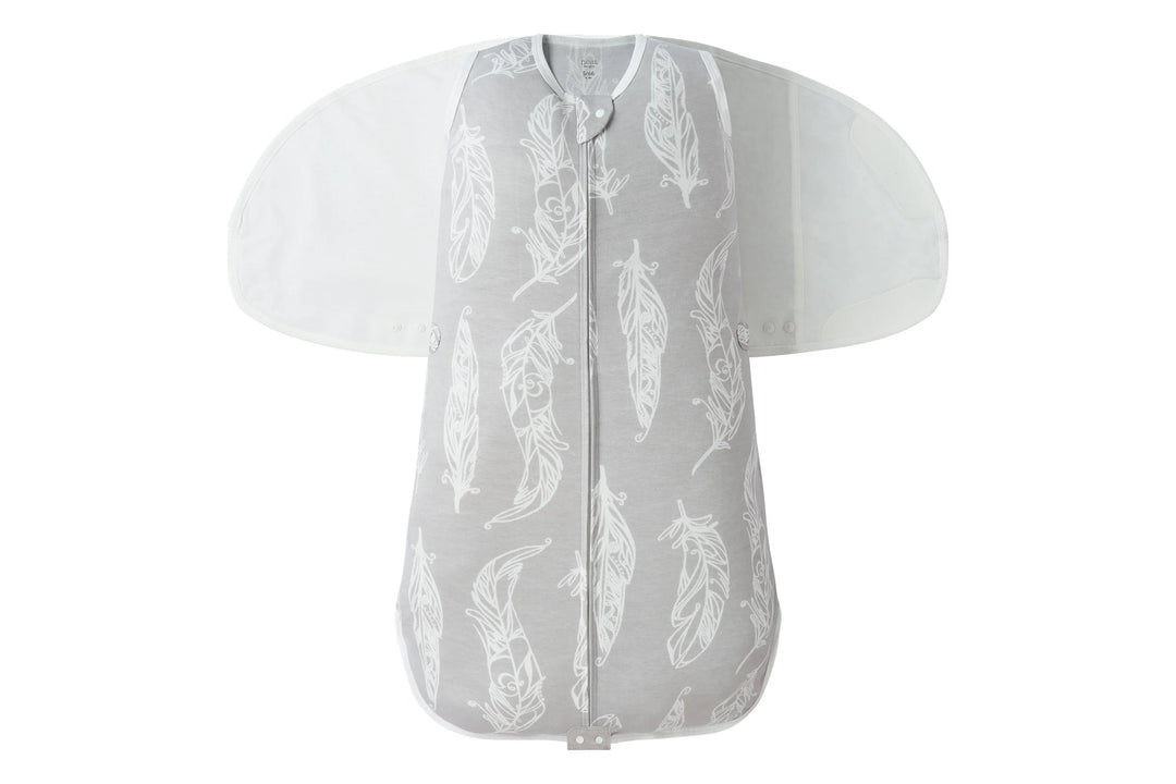 Nest Designs Bamboo Jersey Swaddle Sleep Bag 0.25 TOG - Feather Grey