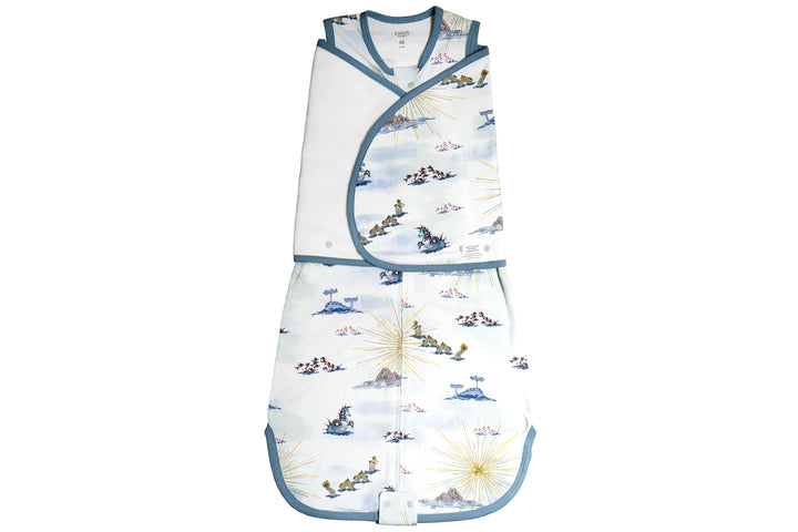 Nest Designs Bamboo Jersey Swaddle Sleep Bag 0.25 TOG Ocean Wonders