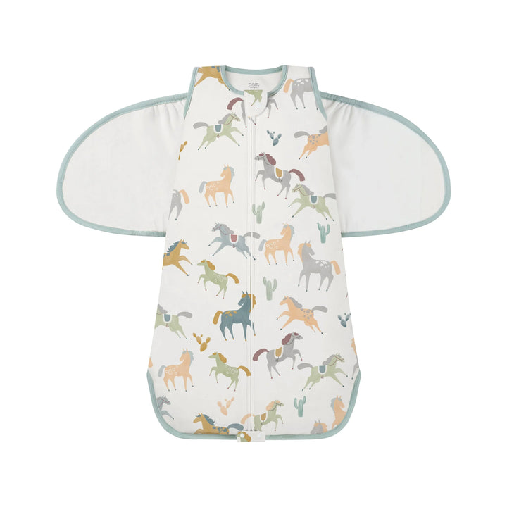 Nest Designs Organic Cotton Swaddle Sleep Bag 1.0 TOG - Pony Express