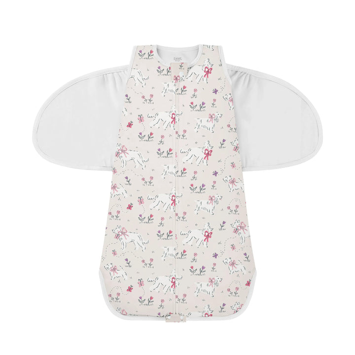 Nest Designs 1.0 TOG Swaddle Sleep Bag - Doggie Meadow