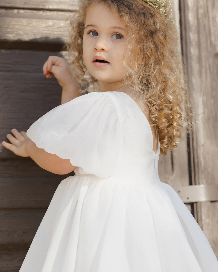 ワンピース Noralee SOFIA DRESS IVORY Girls Dress | Sofia Dress in Ivory | Noralee – The Ridge Kids