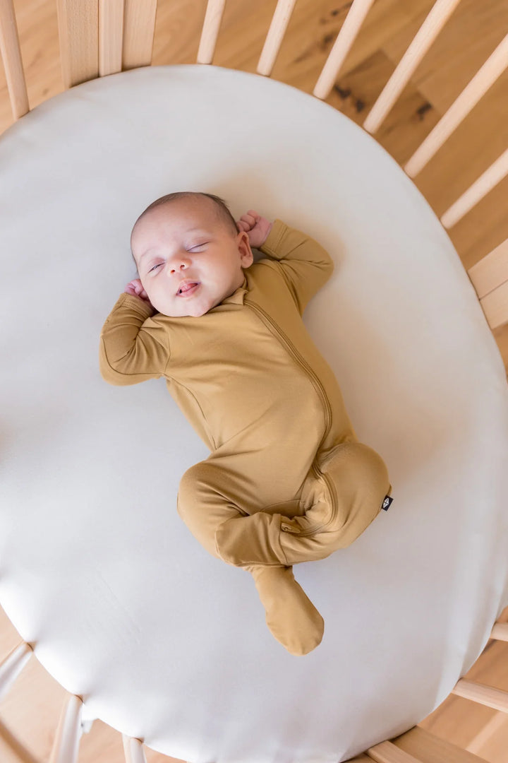 Kyte Baby Zippered Footie - Ochre