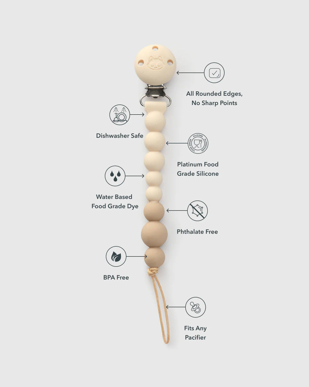 Loulou Lollipop OneC Pacifier Clips