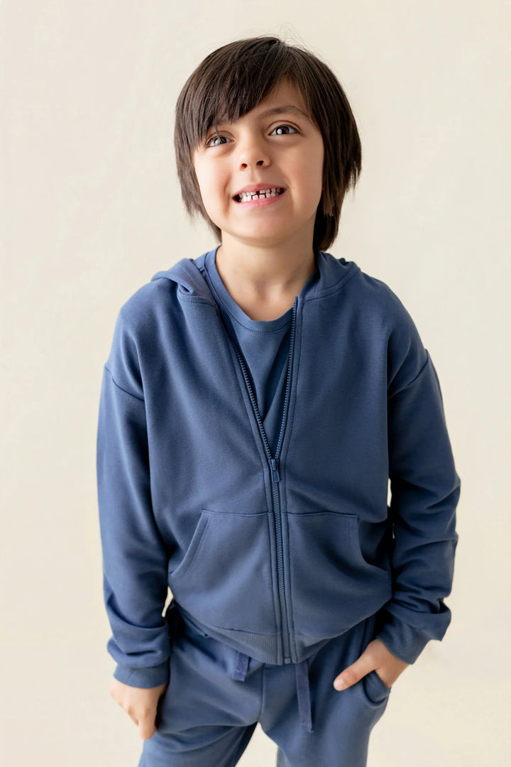 Kyte Baby Zip-Up Hoodie - Oxford