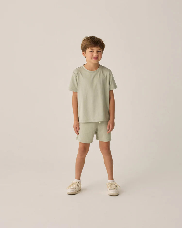 Rylee &amp; Cru Oceanside Tech Short - Heathered Sage