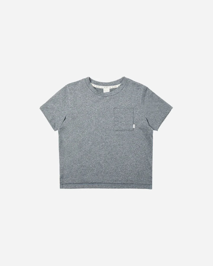 Rylee &amp; Cru Cove Essential Pocket Tee - Heathered Navy
