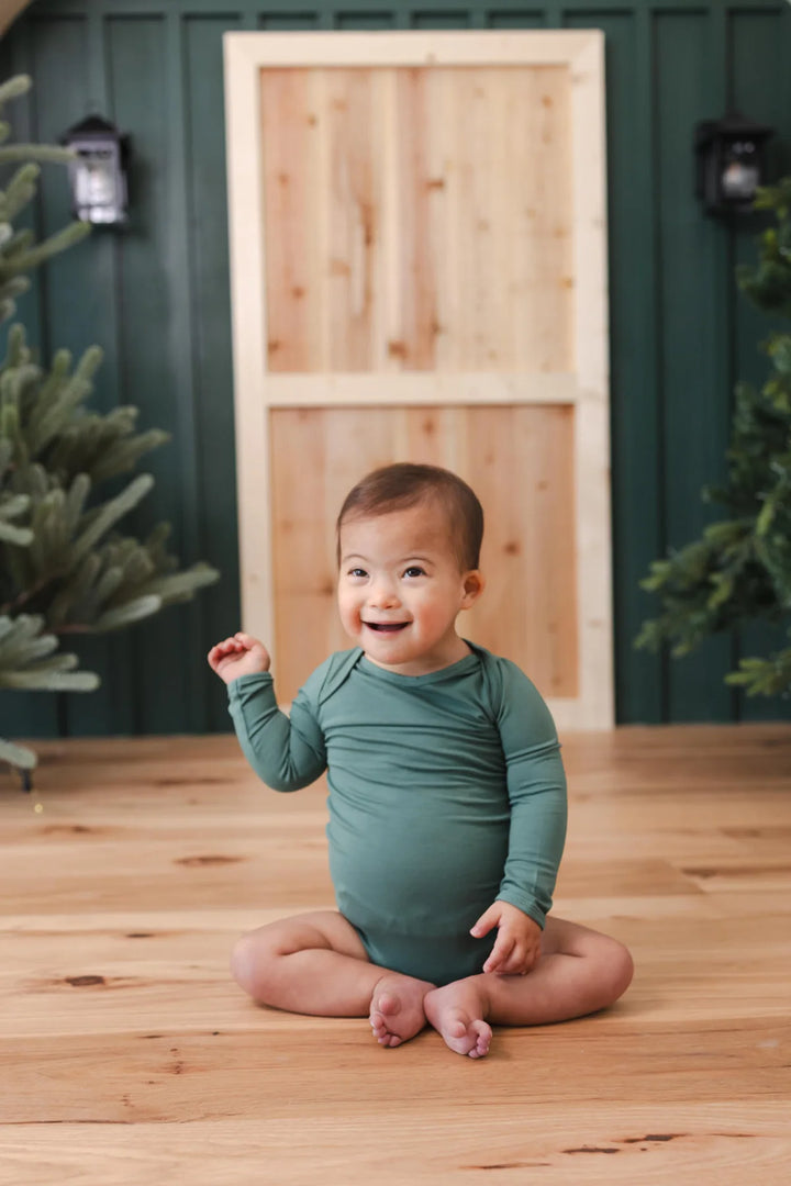 Kyte Baby Long Sleeve Bodysuit - Pine