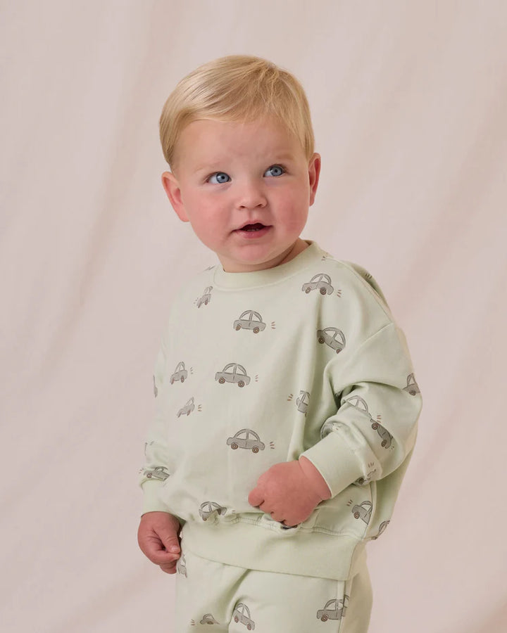 Quincy Mae Relaxed Sweatshirt - Cars