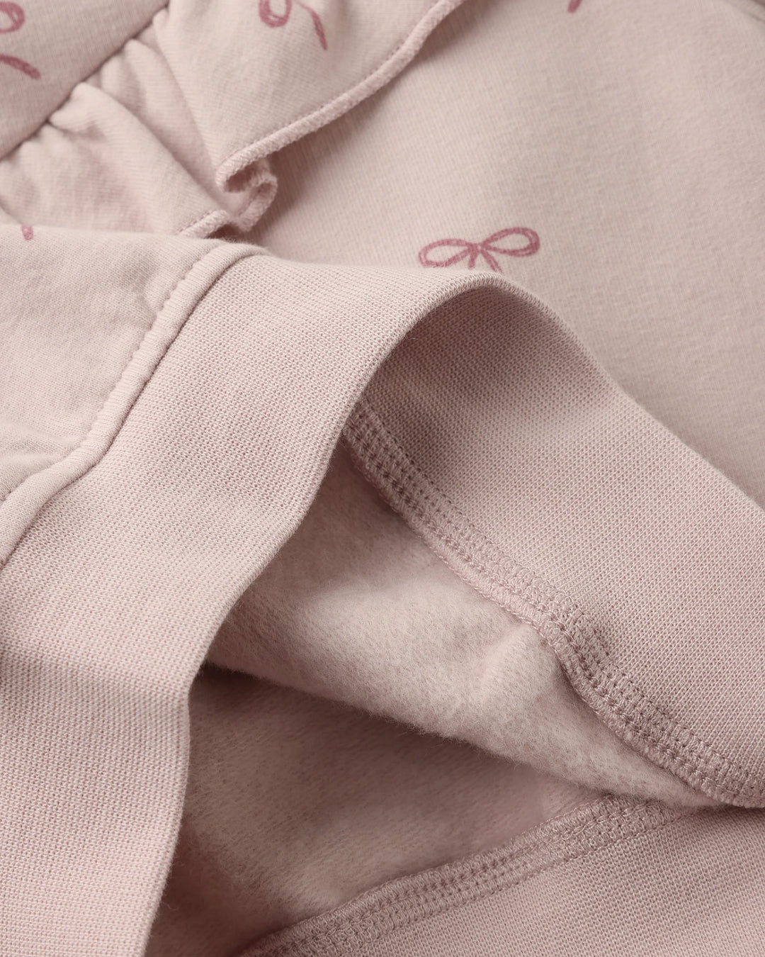 Quincy Mae Ruffle Fleece Sweatshirt - Bows