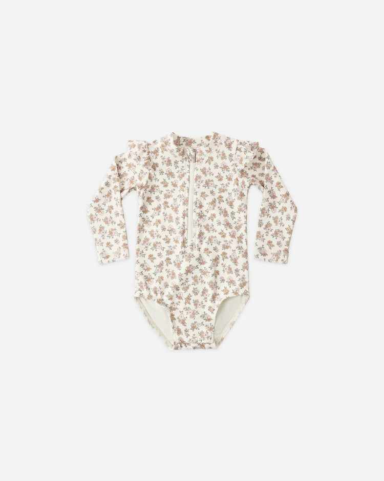 Quincy Mae Byron Rashguard One-Piece - Wildflower