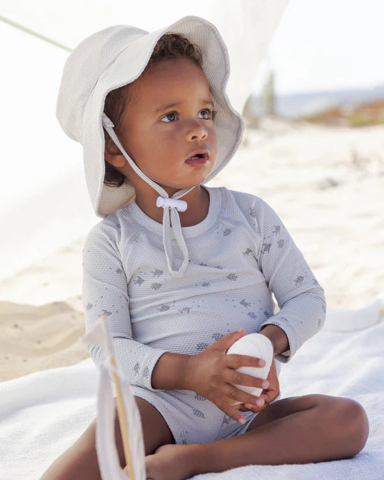 Quincy Mae Finn Rashgaurd &amp; Short Set - Fish