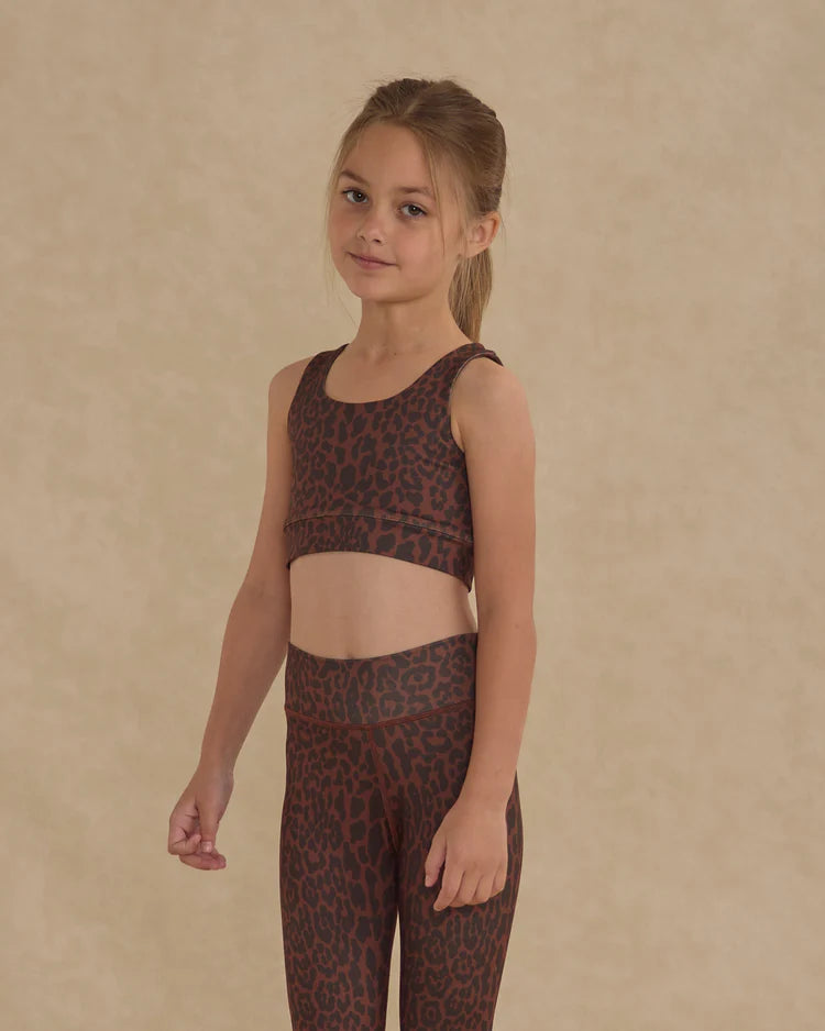 Rylee &amp; Cru Swift Sports Bra - Leopard