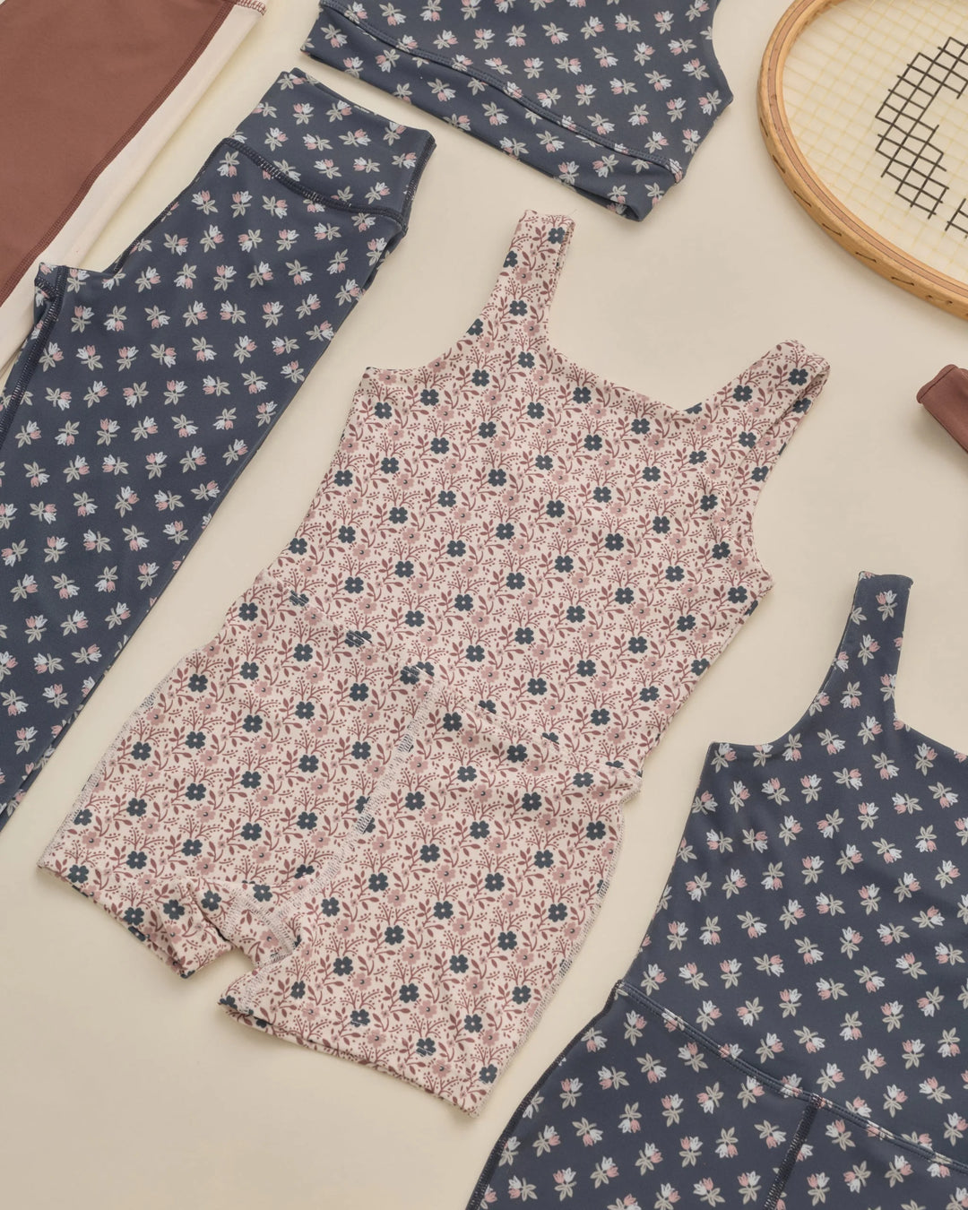 Rylee and Cru Malibu Bodysuit - Blue Primrose