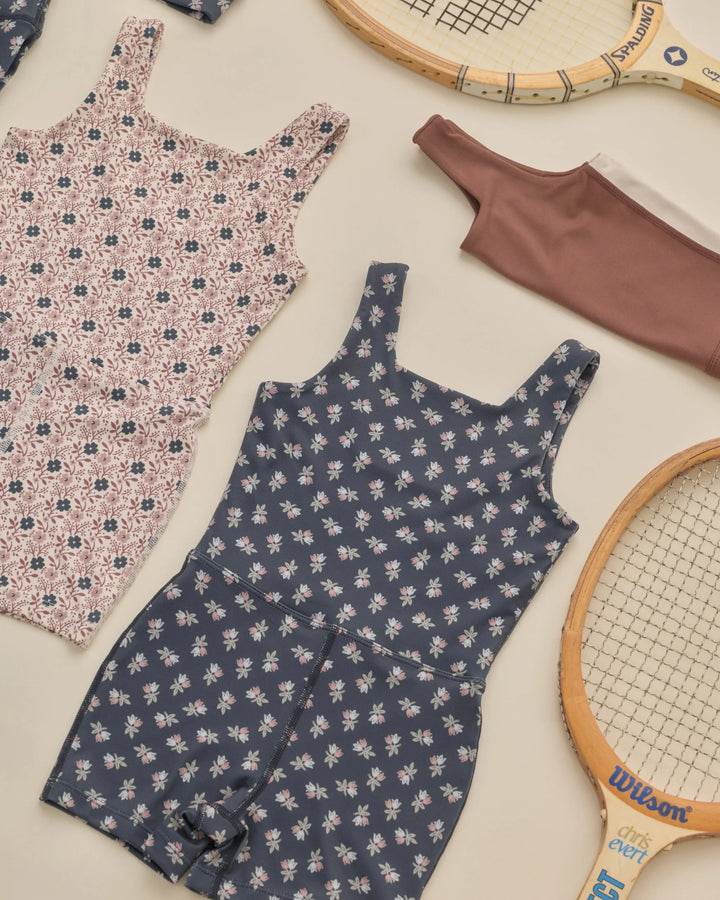 Rylee and Cru Malibu Bodysuit - Blue Blooms