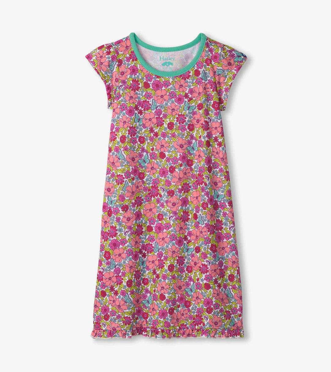 Hatley Ruffle Hem Nightdress - Groovy Daisy