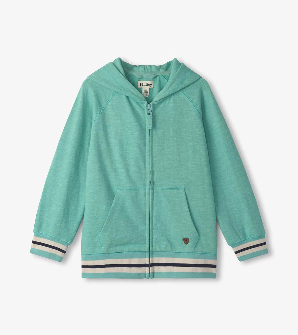 Hatley Full-Zip Hoodie - Nile Blue