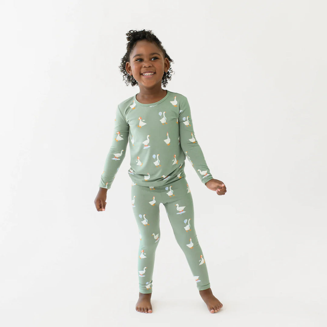 Kyte Baby Long Sleeve Toddler Pajama Set - Silly Goose