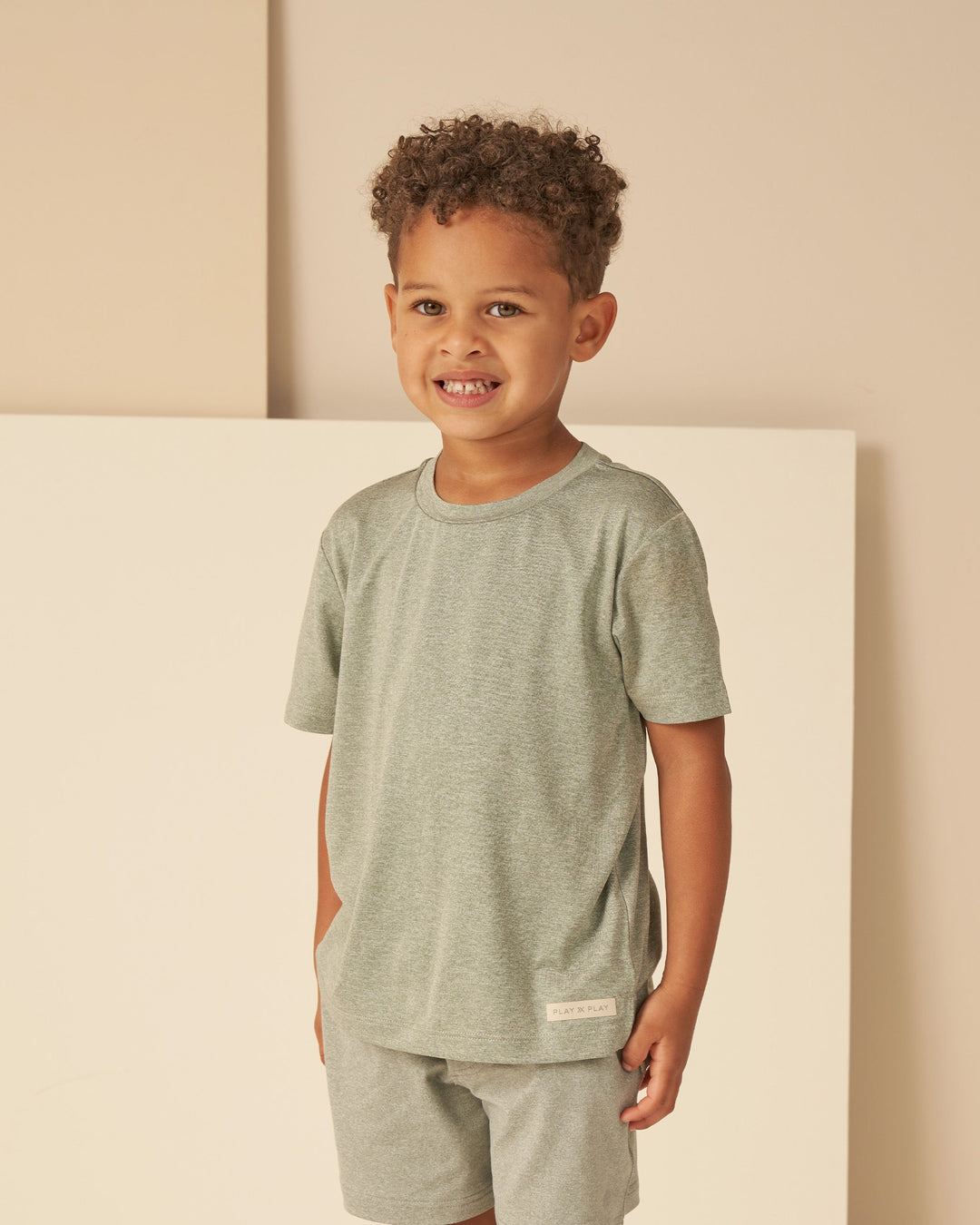 Rylee &amp; Cru Cove Essential Tee - Heathered Aqua