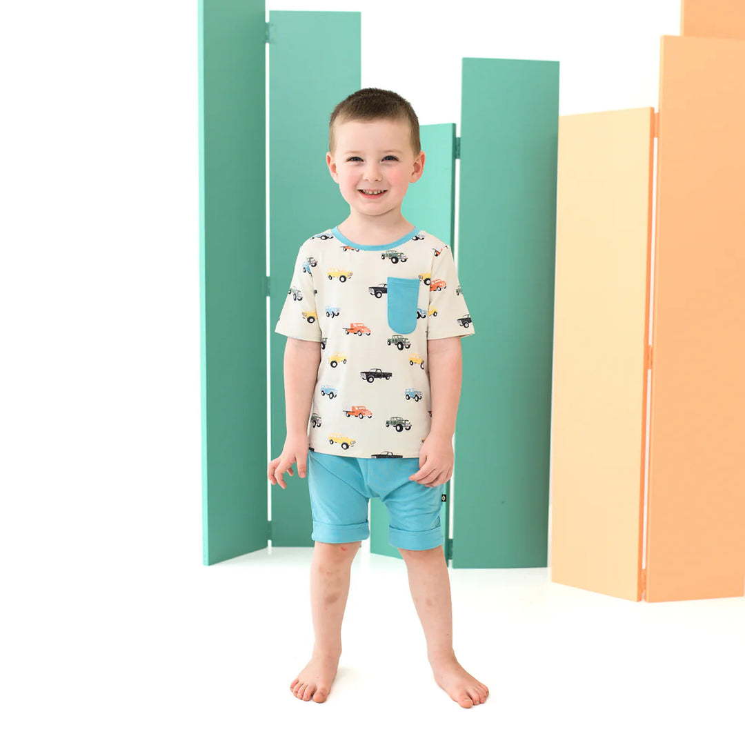 Kyte Baby Toddler Crew Neck Tee - Vintage Truck