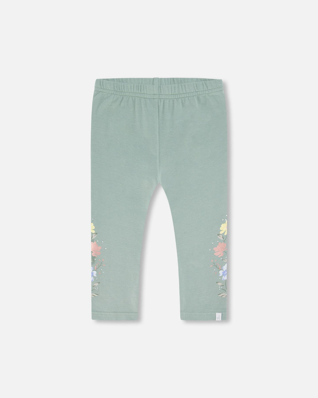 Deux Par Deux Organic Cotton Capri Legging - Olive Green