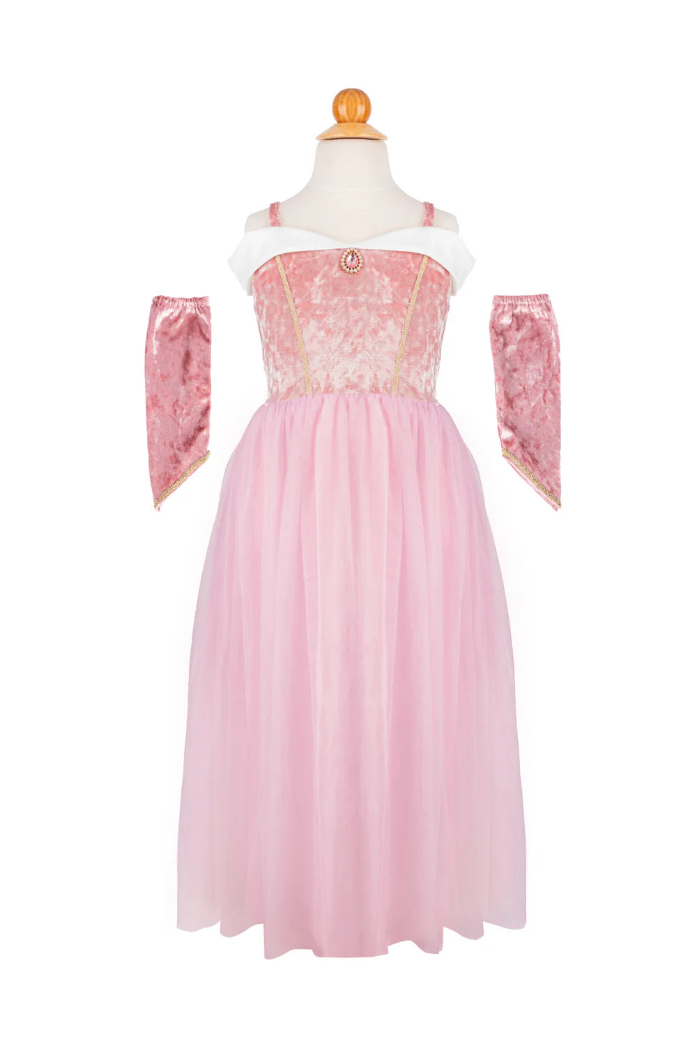 Great Pretenders Velvety Soft Sleeping Sweetheart Princess Gown with Arm Warmers