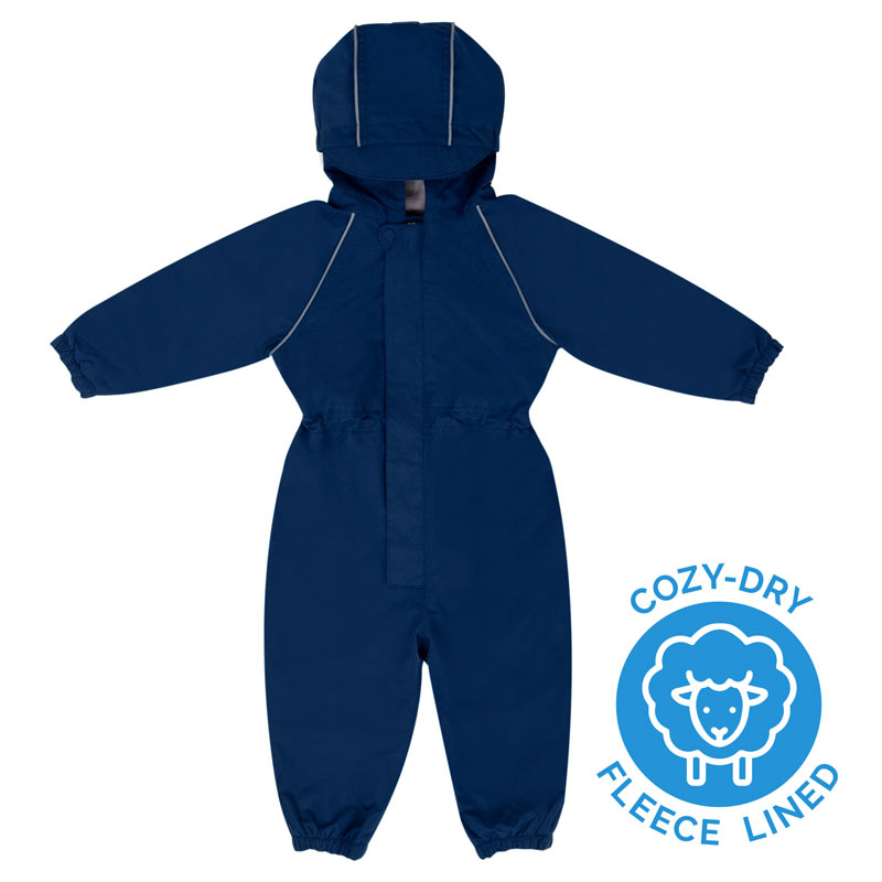 Jan &amp; Jul Cozy-Dry Waterproof Play Suit - Nebula Blue