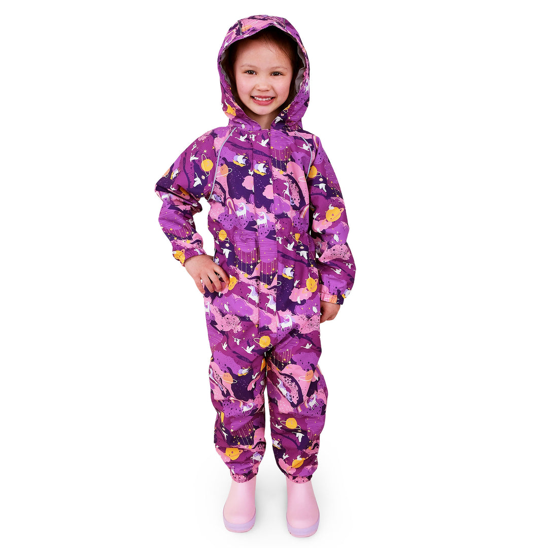 Jan &amp; Jul Cozy-Dry Rain Play Suit - Purple Dream