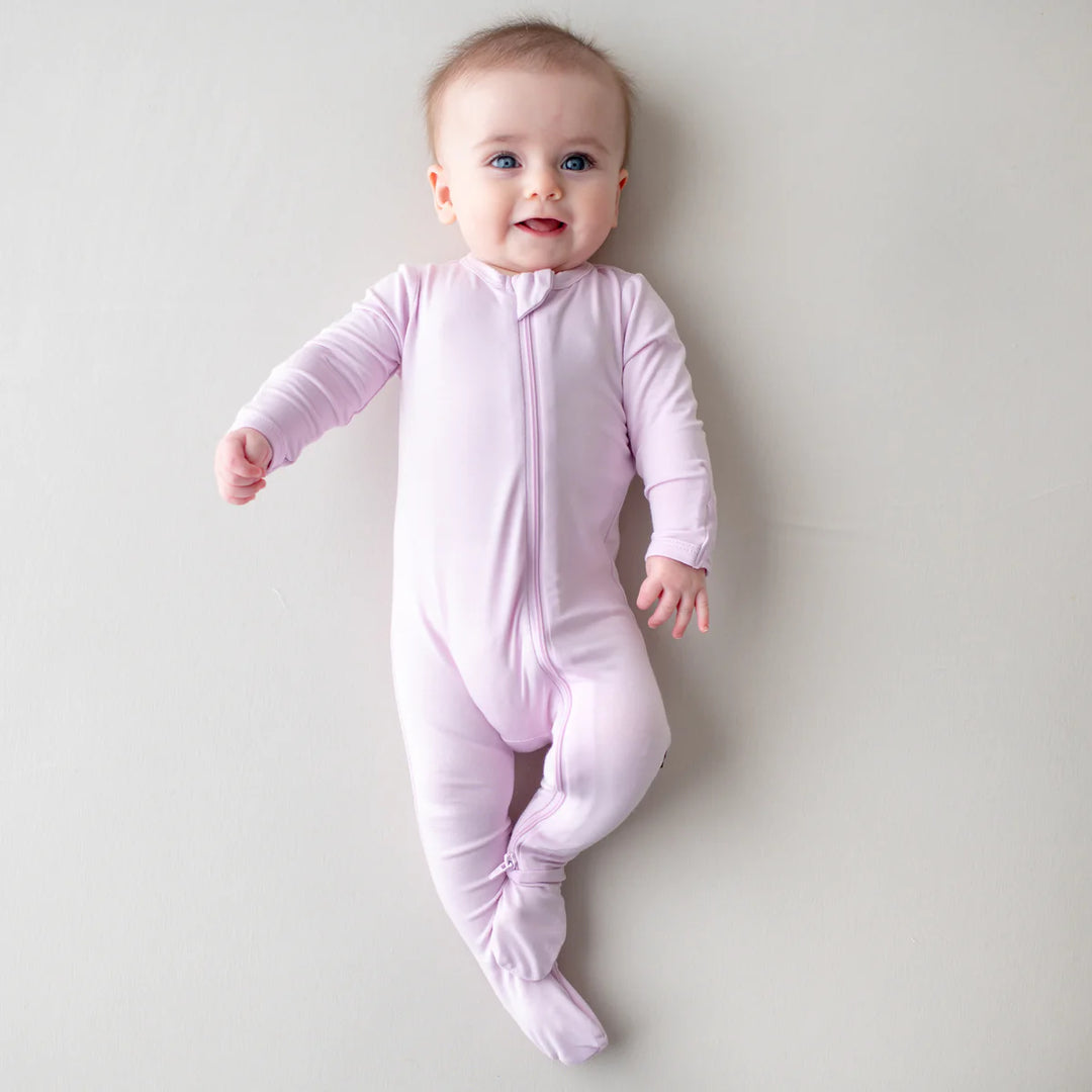 Kyte Baby Zippered Footie - Thistle