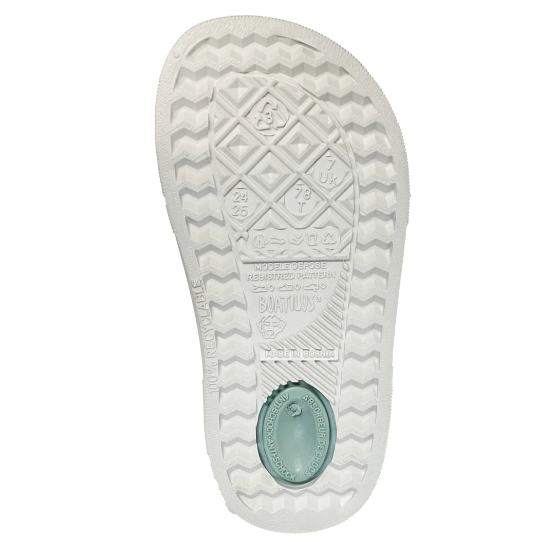 Boatilus Cloggy Sandal - Pastel Green/White