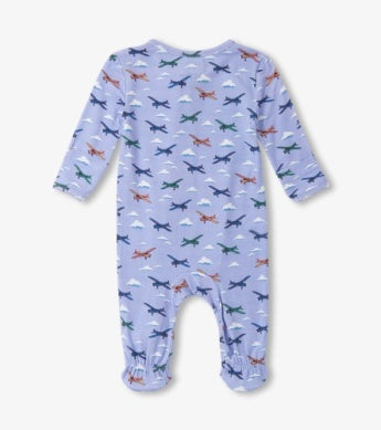 Hatley Baby Footed Coverall - Mini Airplanes