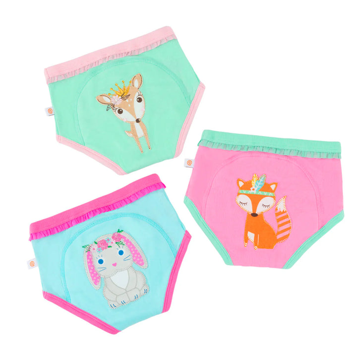 Zoocchini - Organic Potty Training Pants 3pk - Woodland Princess