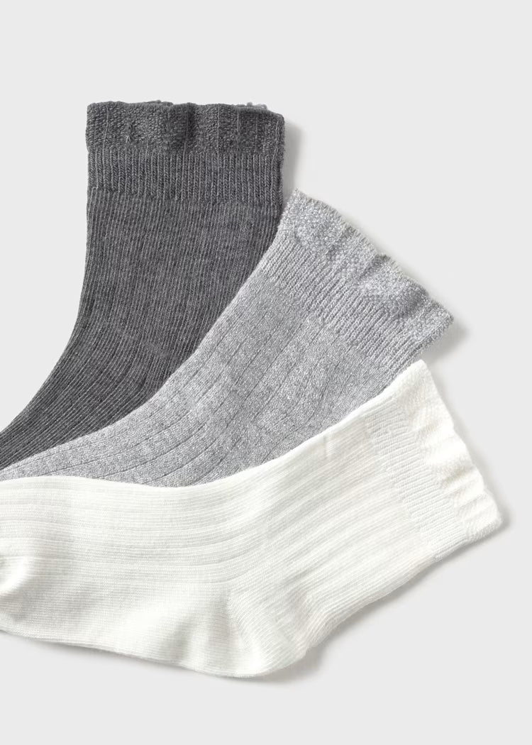 Mayoral Socks Set - Silver