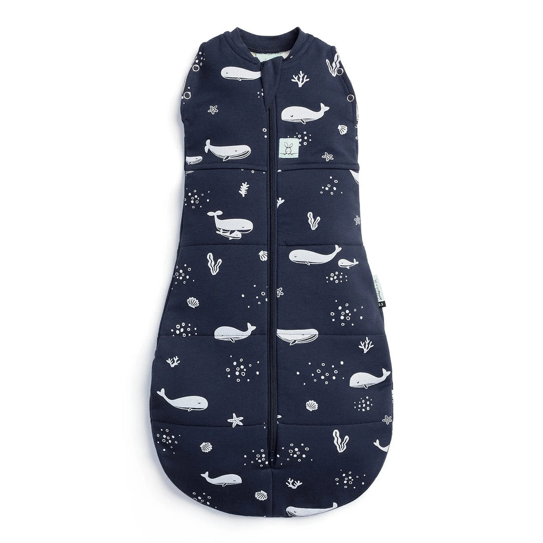 Ergopouch Cocoon 2.5 TOG Swaddle Sack - Whales