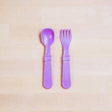 Re-Play Tiny Utensils - Single Fork and Spoon Re-Play Tiny Utensils - Single Fork and Spoon